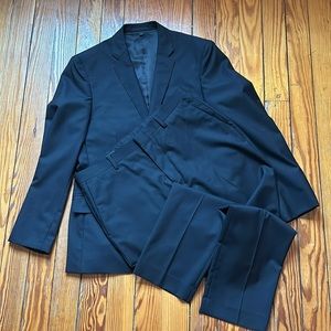 Jcrew Men’s Black Ludlow Suit 40S Excellent Condition